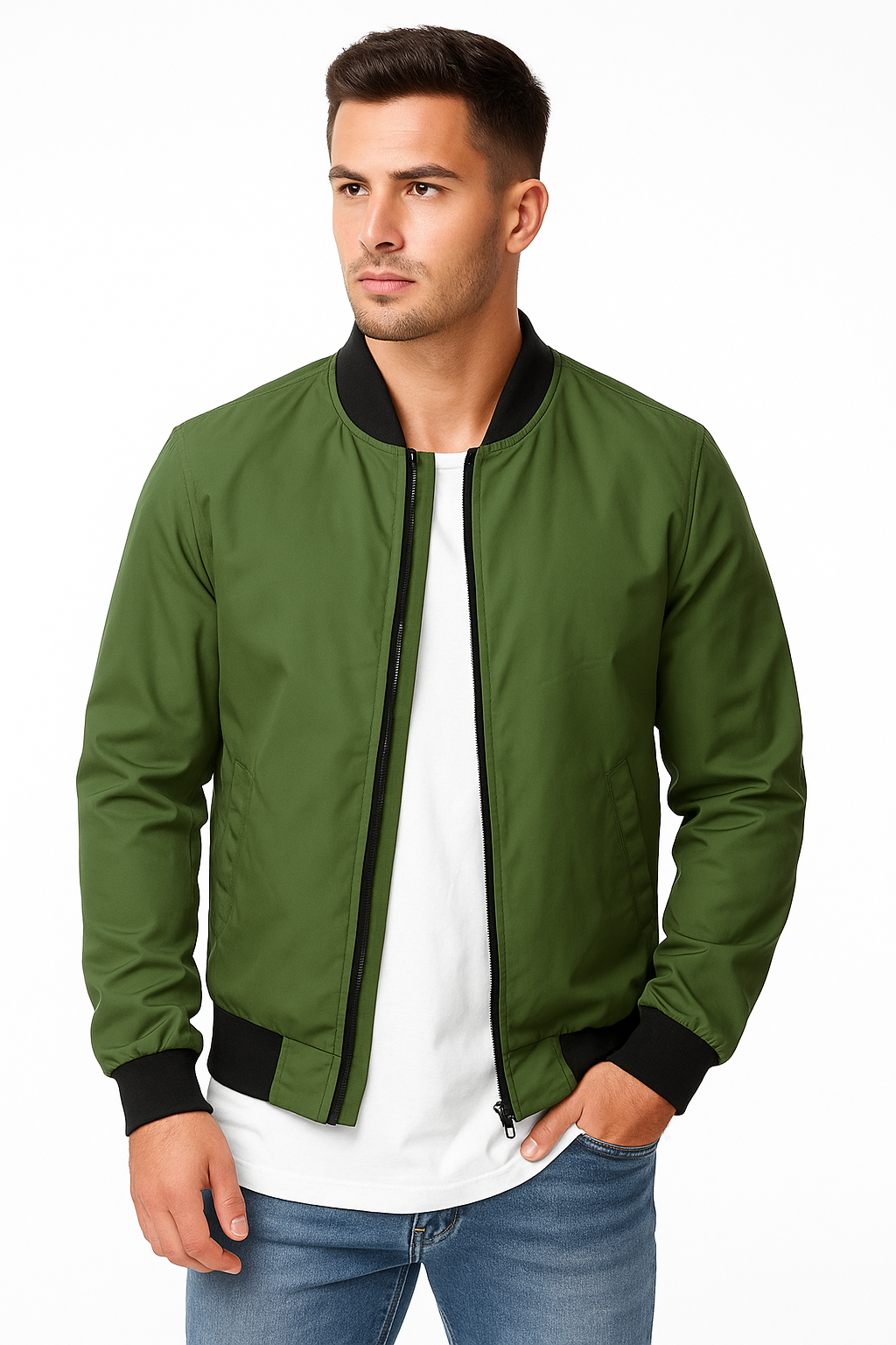 Giacca Uomo Casual – Bomber Leggero con Zip