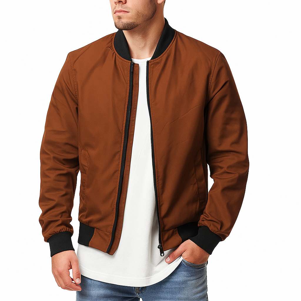 Giacca Uomo Casual – Bomber Leggero con Zip