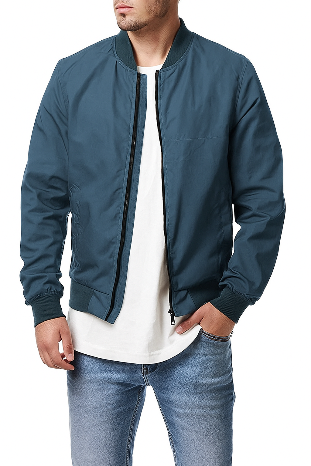 Giacca Uomo Casual – Bomber Leggero con Zip