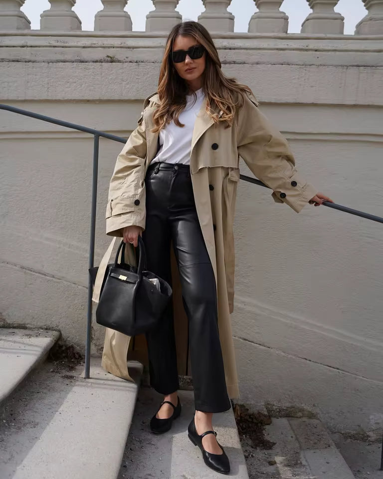 Trench Beige Sartoriale da Donna - Edizione Autunno