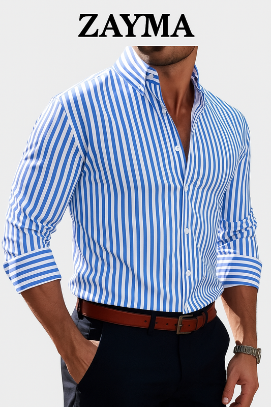 Camicia Elegante a Righe da Uomo